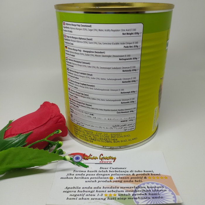 

SWAD MANGO PULP ALPHONSO