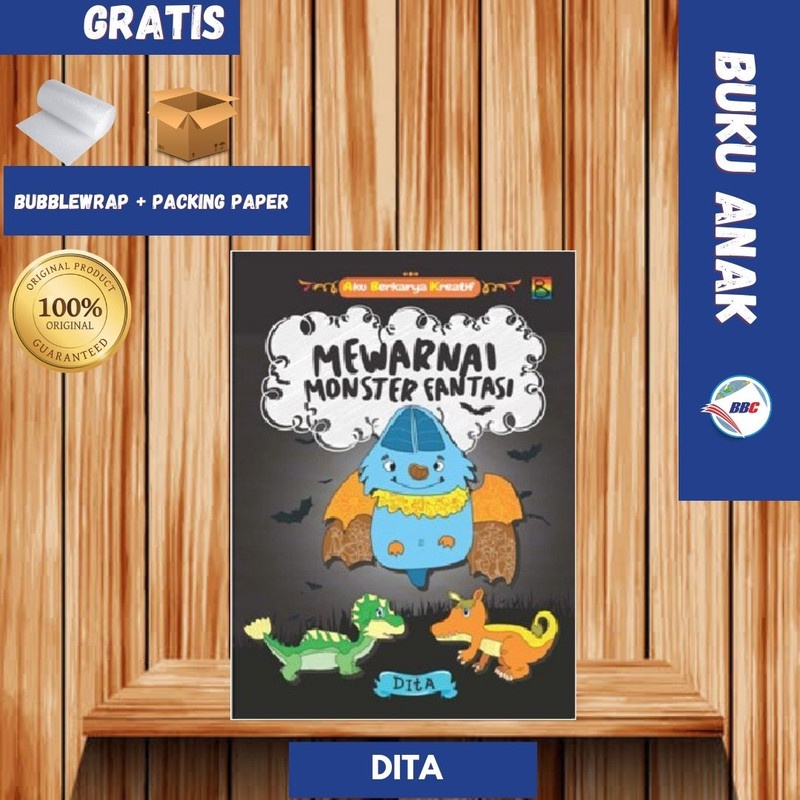 Jual BUKU AKTIVITAS ANAK - MEWARNAI MONSTER FANTASI | Shopee Indonesia