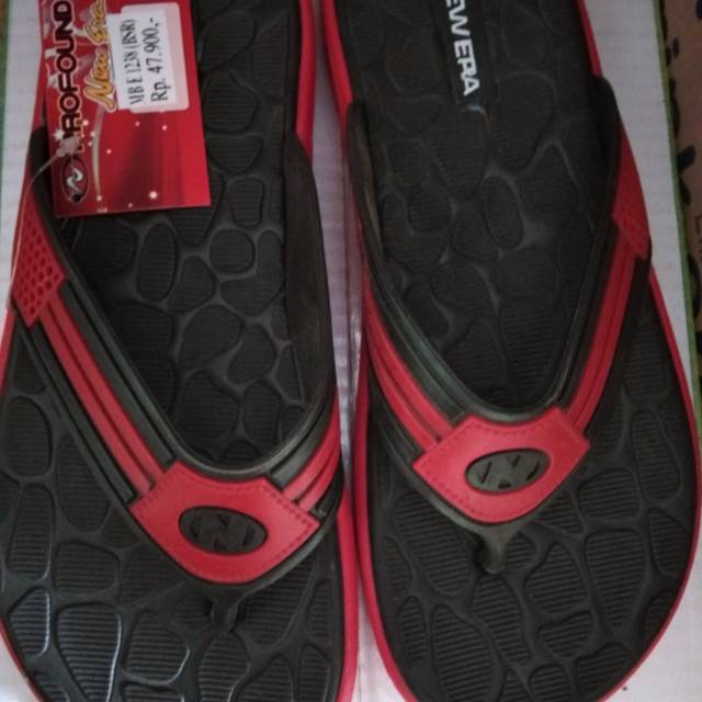 New Era Profound original murah keren sandal jepit pria karet plastik