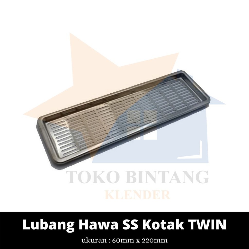 Lubang Hawa / Lubang Ventilasi Udara Lemari Kitchen Set SS Kotak Twin