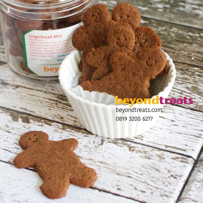 

Gingerbread Man cookies, gluten-free low-sugar vegan