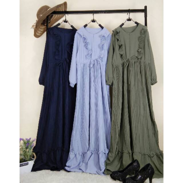 Dress Curly Pleated