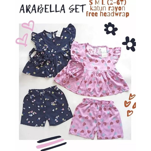 SETELAN ARABELLA PLUS BANDANA