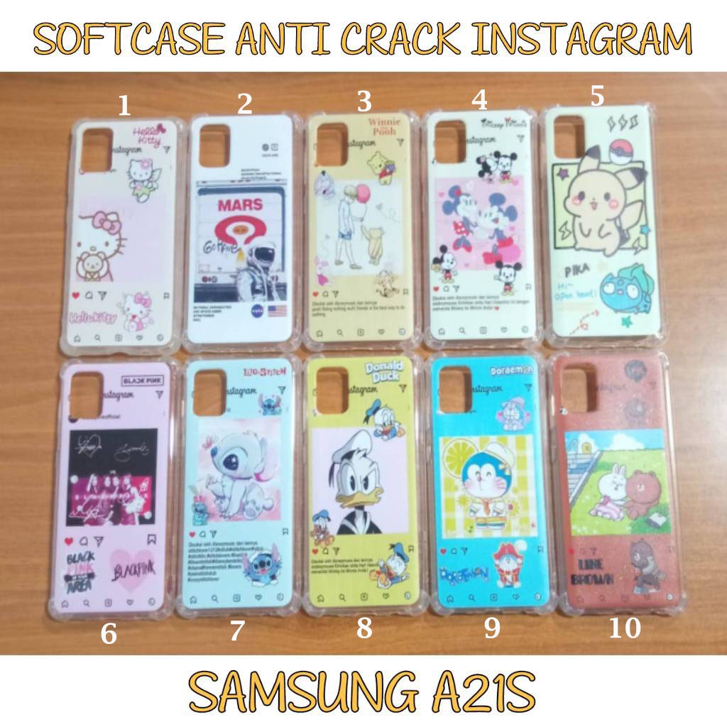 Case all type Softshell Anti Crack Kartun Karakter Cartoon