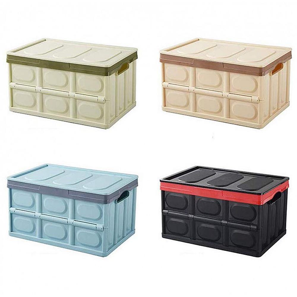 Foldable Storage Box / Kotak Lipat Outdoor / Kontainer Tempat Penyimpanan / Sepatu / Baju / Belanja