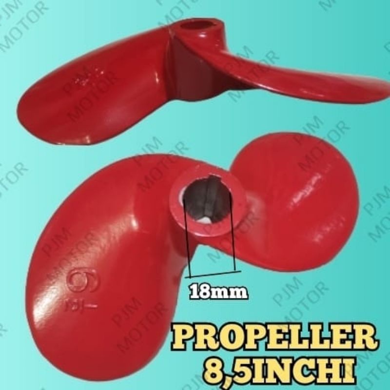Propeller 8.5 inci kipas baling baling kapal perahu gx270 gx390 gx420 gx460 9hp 13hp 15hp 18hp