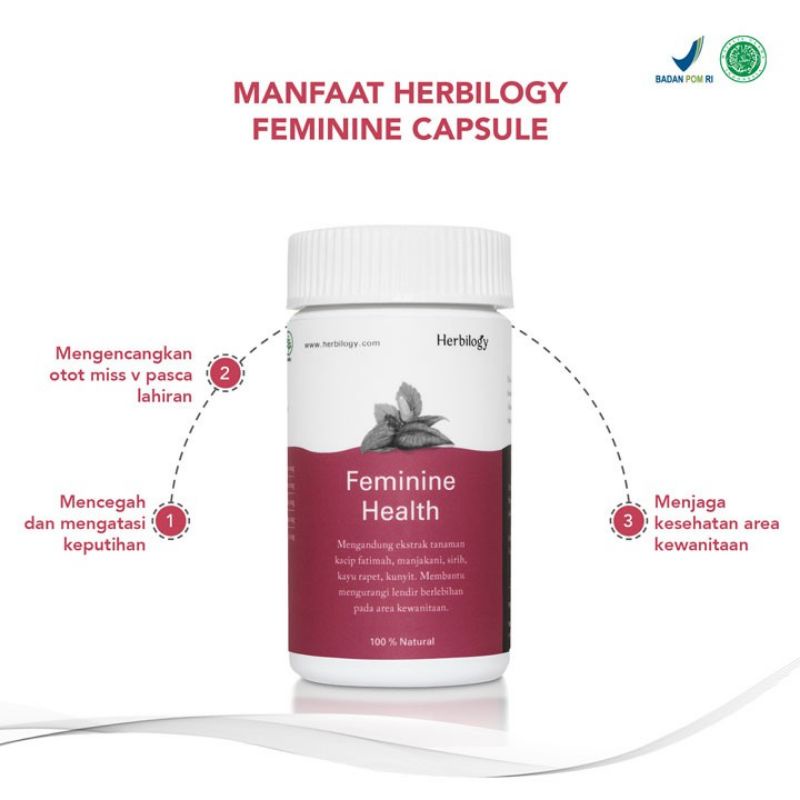 Herbilogy Feminine Health - Mencegah Keputihan 60 kapsul