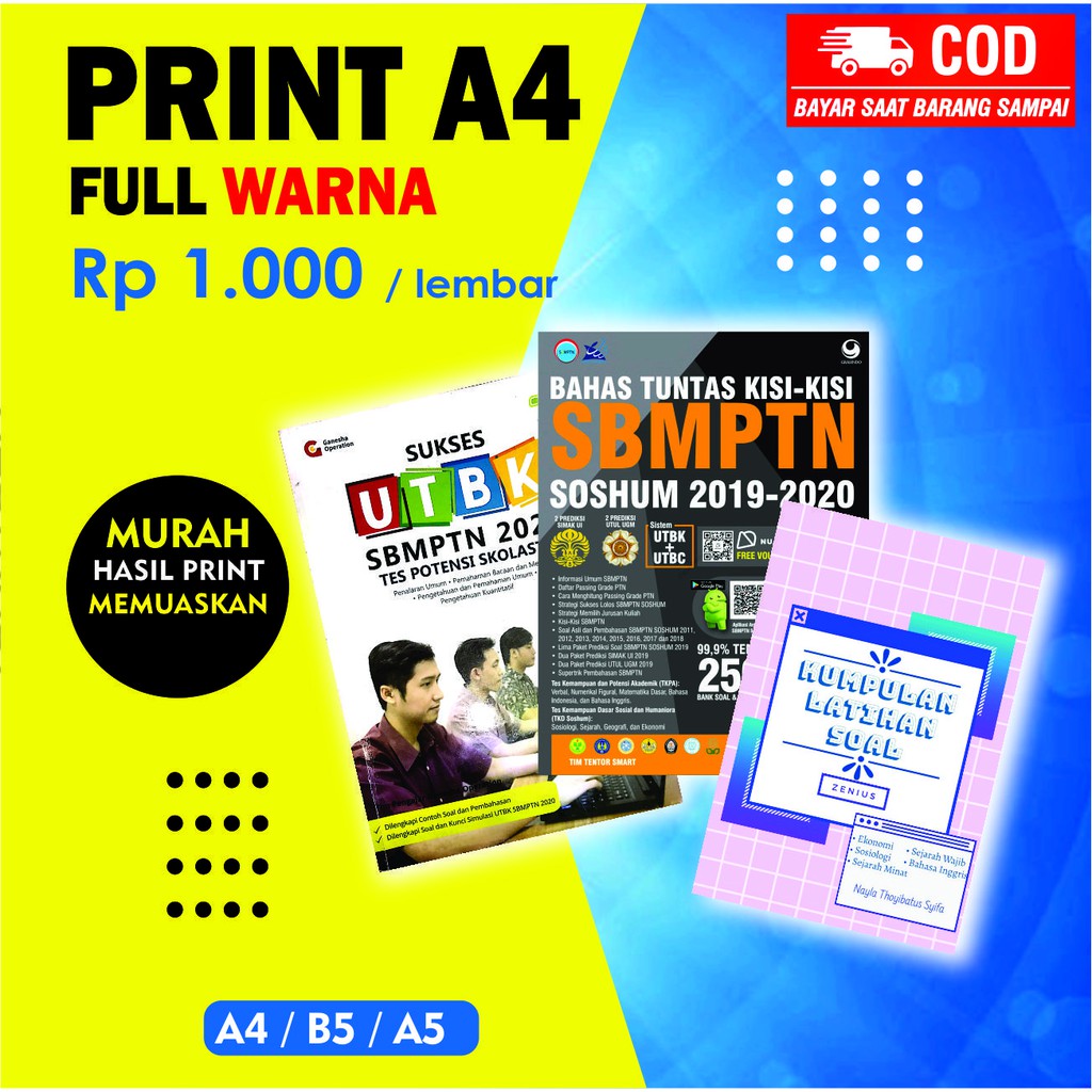 Jual PRINT WARNA FULL UKURAN HVS DAN B5 Indonesia|Shopee Indonesia