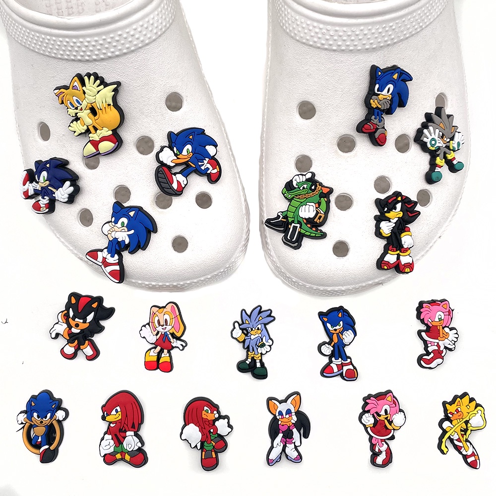 Aksesoris Gelang Desain Anime Sonic Crocs Untuk Anak Laki-Laki Dan Perempuan