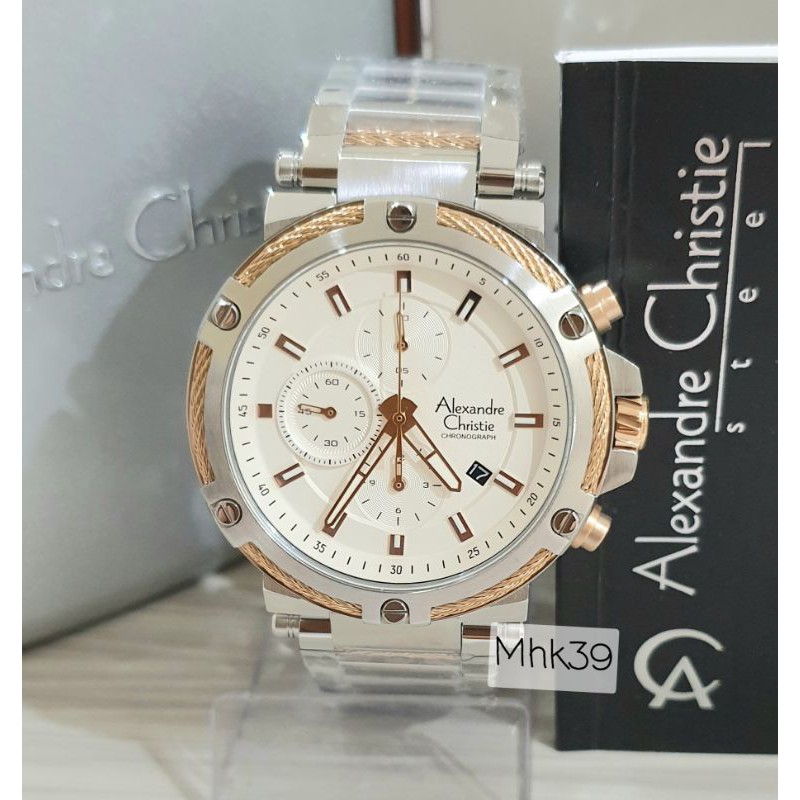 JAM TANGAN PRIA ALEXANDRE CHRISTIE AC6561MC SILVER RG
