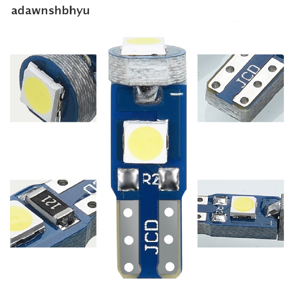 10 Pcs Lampu Bohlam Led T5 12V Untuk Interior Mobil