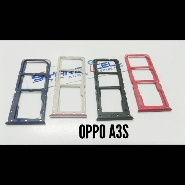Sim Tray Tempat Kartu Sim Oppo A3S Slot Kartu Sim Card Original
