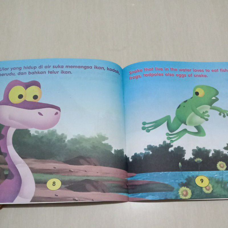 Buku Dongeng Cerita Anak Seri Mengenal Hewan Ular / Bilingual