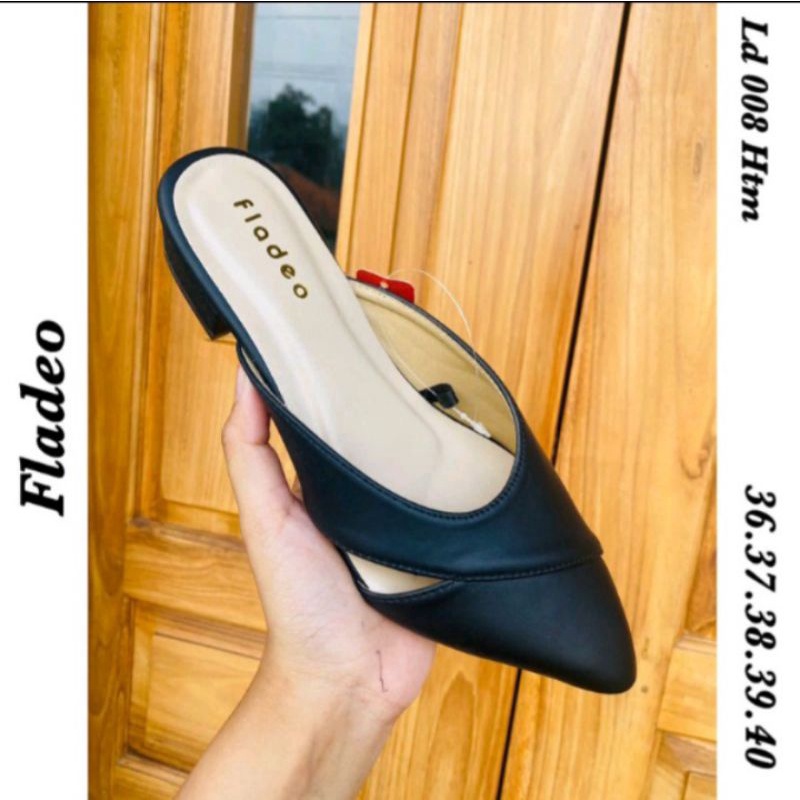 Sepatu FLADEO Heels Hak Tahu 3 cm Sepatu Wanita Fladeo