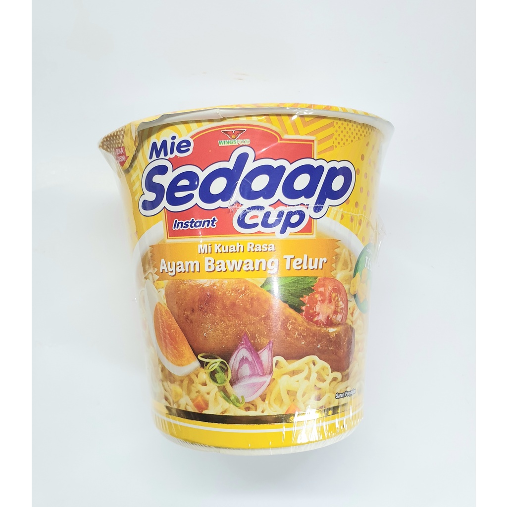 Mie Sedaap Cup Rasa Ayam Bawang Telur 77 gr / Mie Sedap Cup Kuah
