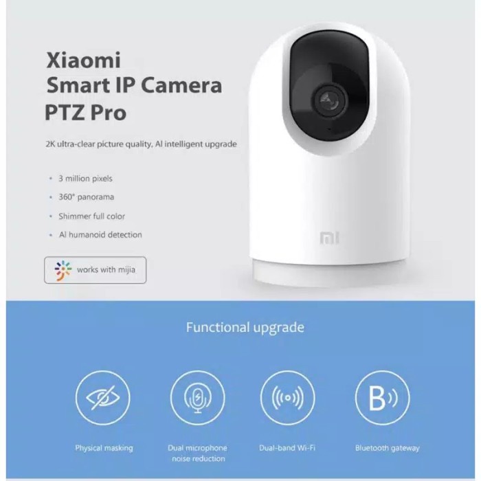 ELEKTRONIK KAMERA PENGINTAI XIAOMI MI HOME 2K PRO CCTV IP WIFI CAMERA 360 PTZ 3MP - KAMERA CCTV