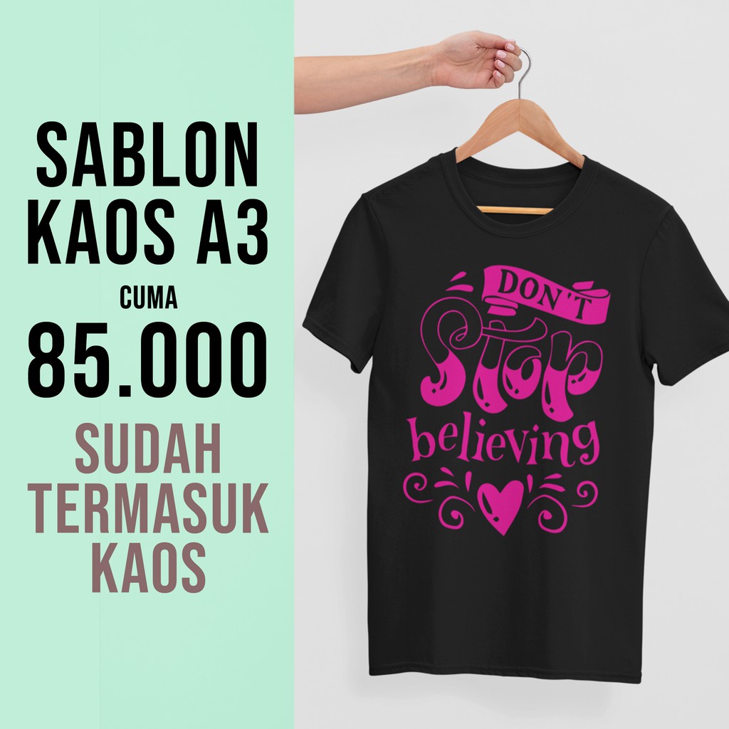 Kaos Custom Murah/Kaos Custom Sablon A3/Kaos Pria/Kaos Wanita/Sablon/Kaos Custom