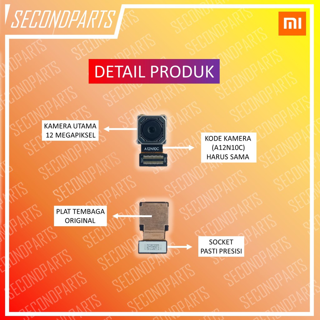 KAMERA BELAKANG REAR CAMERA XIAOMI REDMI 5 ORIGINAL COPOTAN