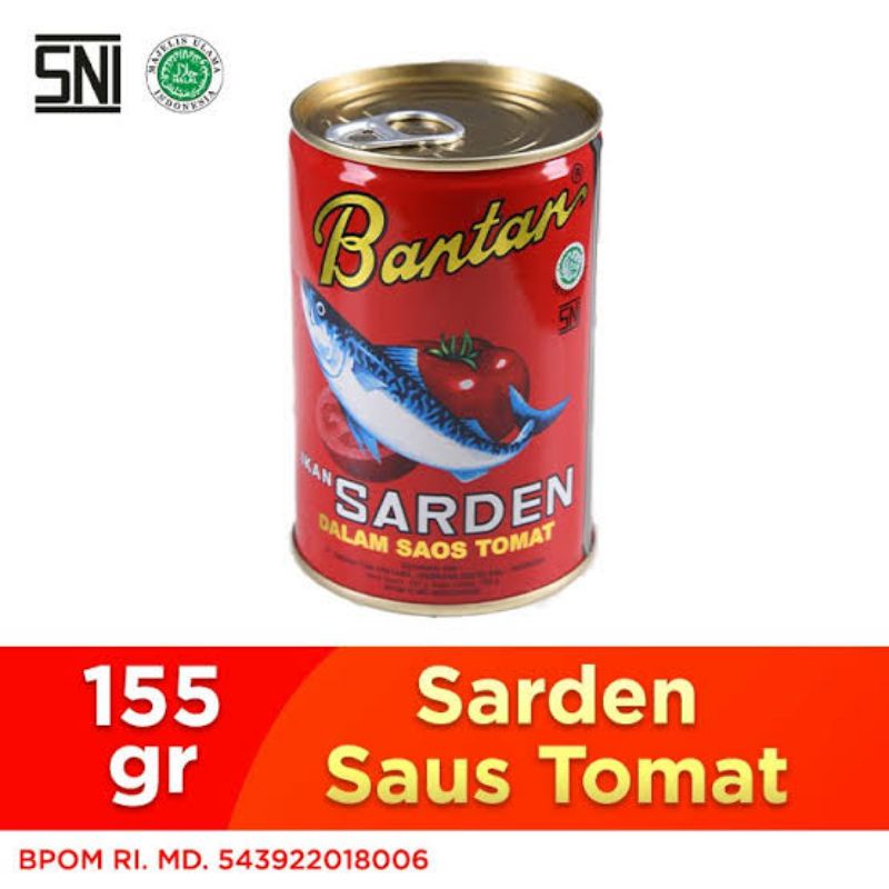 

Sarden Bantan Saos Tomat 155gr