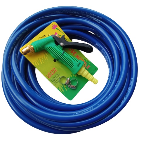 Tifaka - Paket Semprotan Selang Warna Air Dop Hijau 5/8 1 Mm 3 Meter - Semprotan Air Cuci Motor Mobil
