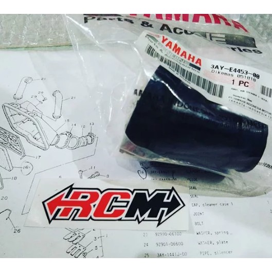 3AY-E4453-00 KARET SAMBUNGAN JOINT AIR CLEANER DARI KARBU KE BOX FILTER ALFA ORI YAMAHA ASLI