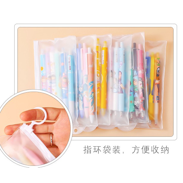 Pulpen ANIME 1 Set isi 6 / Set Bolpoin ANIME 6 in 1 / Set Pulpen Karakter 6in1 / Pulpen Gel Karakter / Bolpoin Naruto Demon Slayer One Piece Dr. Stone / Pulpen Astronot Lucu