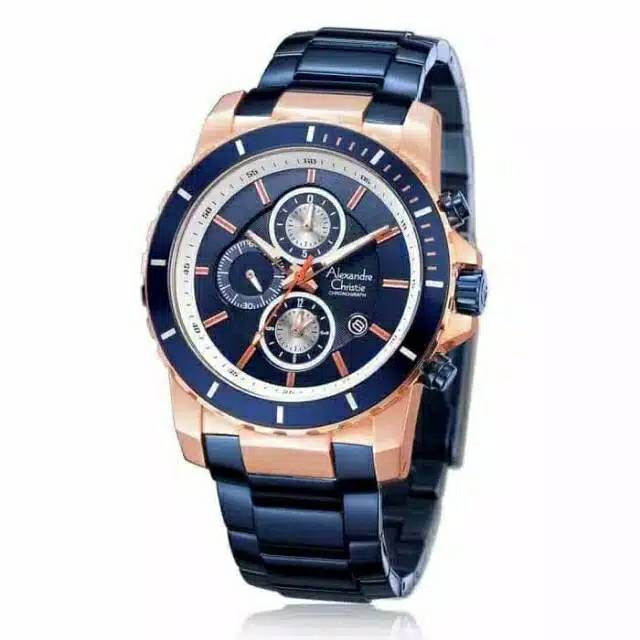 Alexandre Christie pria AC 6141 MC Blue Rosegold
