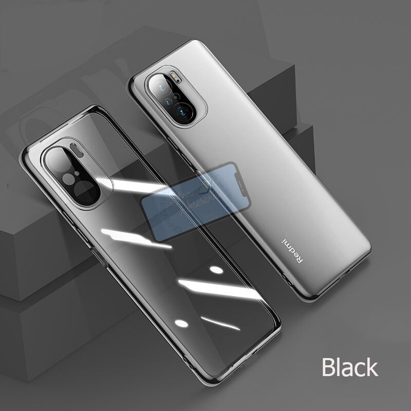 Xiaomi Poco F3 Case Luxury Clear Transparent Plating Case Poco F3