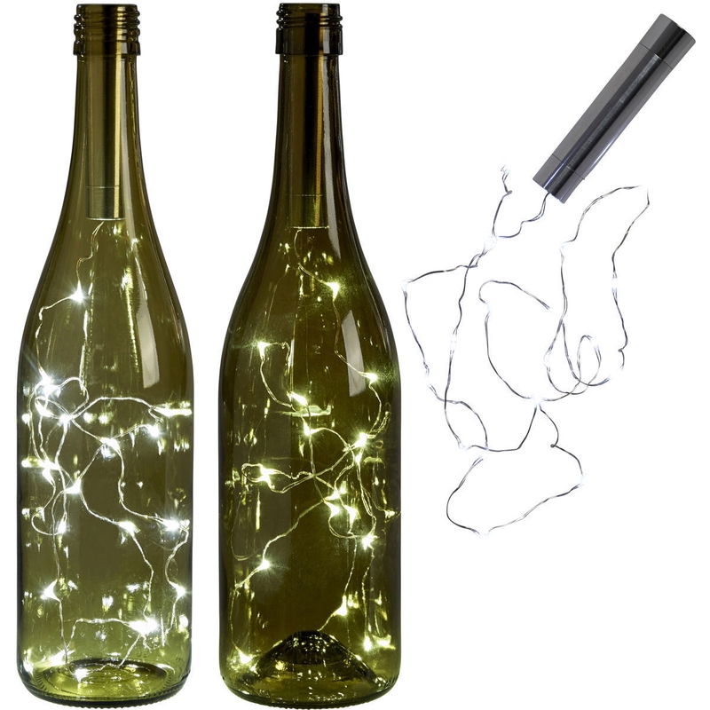 10/15/20 LED Cork Shaped Night Starry Fairy Light String Light Bottle Lamp Wine