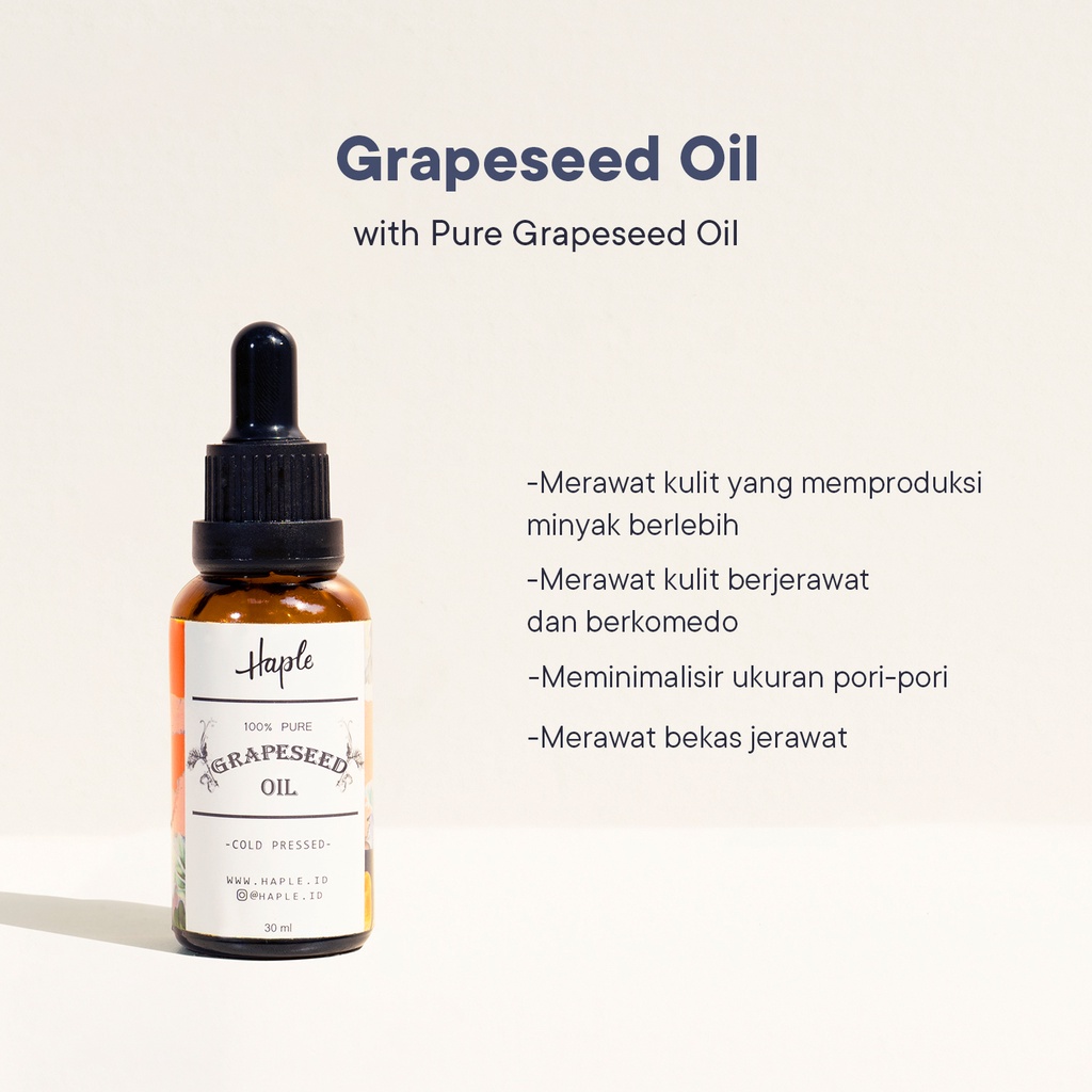 Jual HAPLE Grapeseed oil BPOM Shopee Indonesia