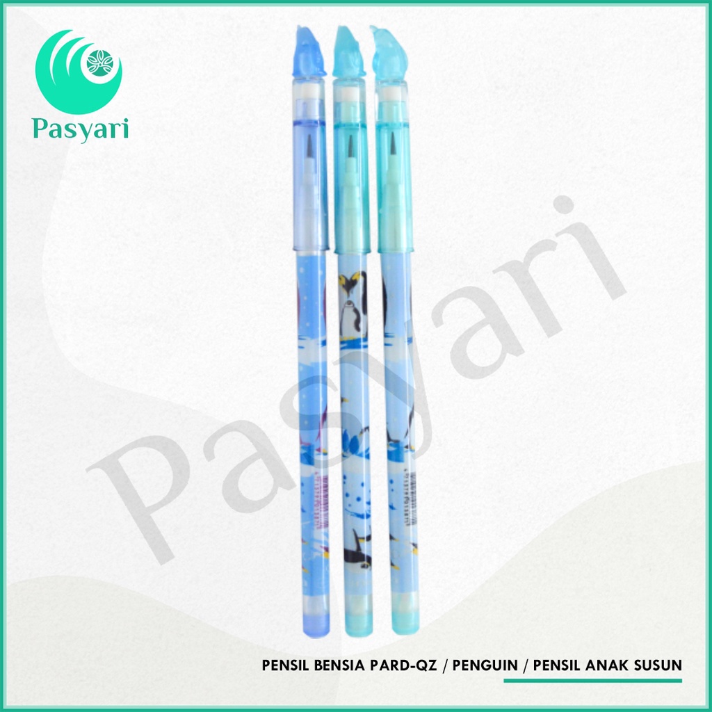 

Pensil Bensia Pard-Qz Fish/ Penguin 124 / love/ stars / Pensil Anak Susun