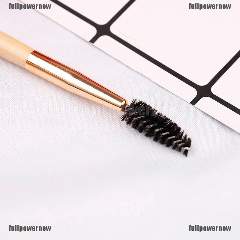 【COD】FLID Brush Profesional dengan Gagang Bambu Ganda + Sisir Alis