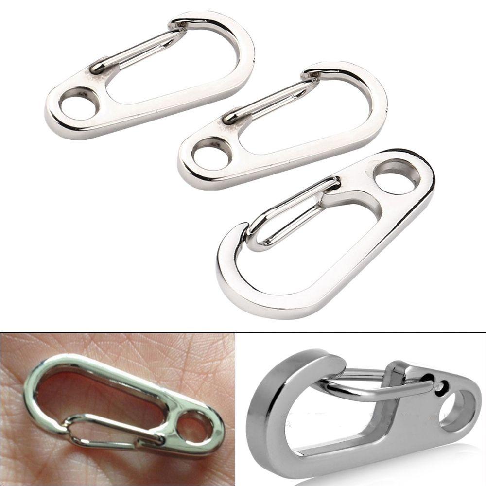 Suyo 4/8pcs D Carabiner Mini Aluminium Alloy Outdoor Hook Survival EDC Gear Camping Keyring