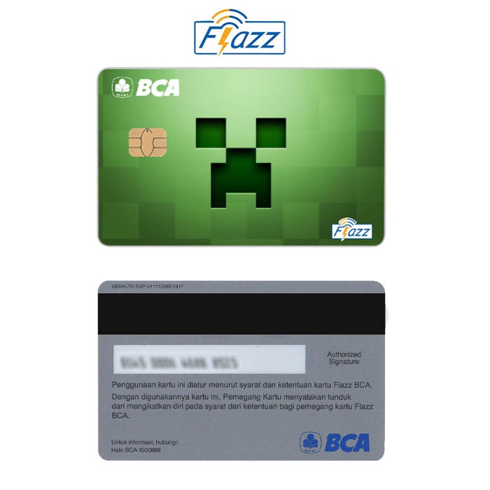 Maincraft Monster Kartu E-Money Flazz BCA Gen 2 NFC Custom Card