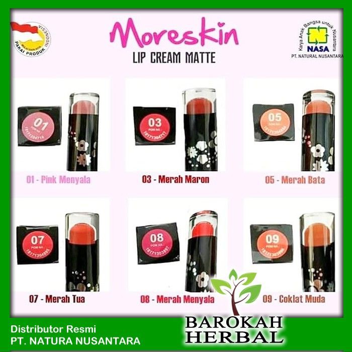 COD - LC02 LIPSTIK MORESKIN MATTE NASA / Lipmatte Morskin  LC01,02, 33LC03,LC05,LC07,LC08,LC09 Nasa