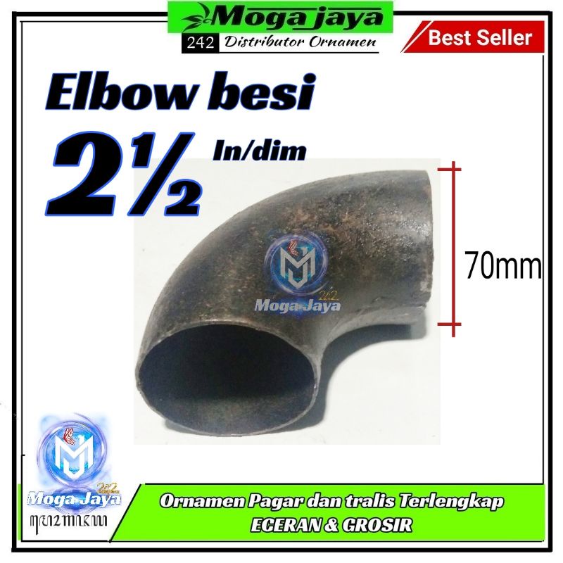 elbow pipa besi 2½ in keni las lbow 2 1/2 in bukan sch bukan sgp