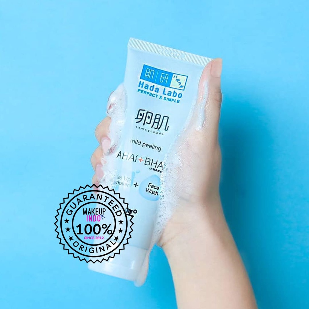 HADA LABO TAMAGOHADA ULTIMATE MILD PEELING FACE WASH+MAKE UP REMOVER