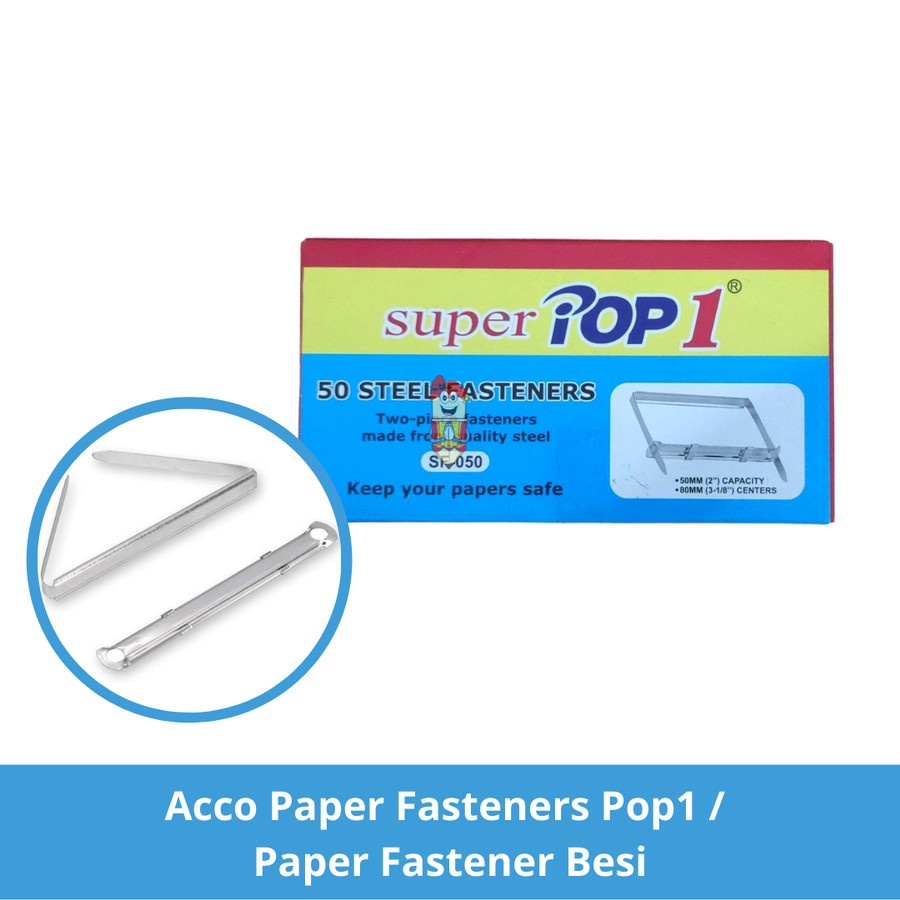 

Acco Paper Fasteners Pop1 / Paper Fastener Besi / acco file