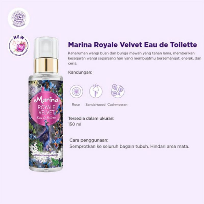 Marina Eau De Toilette / Marina Parfum Netto 150ml Ready stok