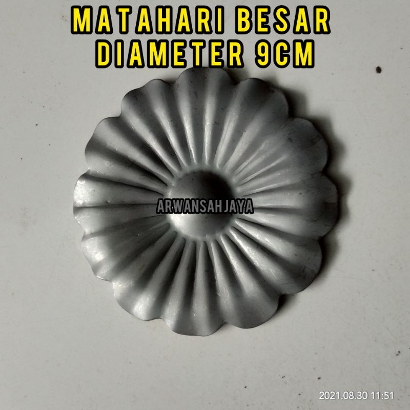 MATAHARI BESAR ORNAMEN PAGAR BESI