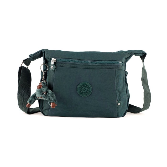 Tas Wanita KIPLING  ukuran besar 27710 hijau botol L2A8 Nyaman Murah Premium FYP Slingbag Kekinian T