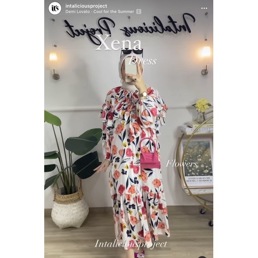 xena dress flowers by intalicious original