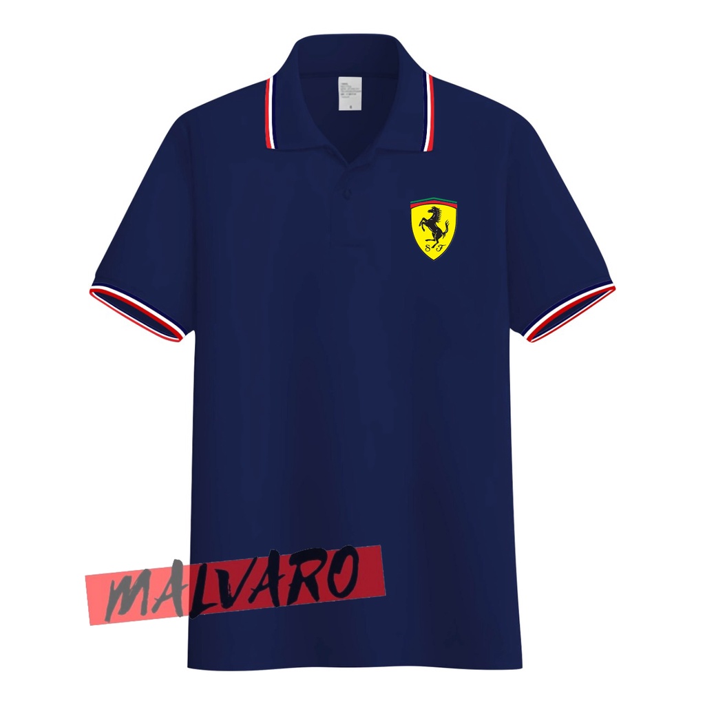 MALVARO Polo Shirt / Polo List / Kaos Kerah Pria / Kaos Polo / Tshirt Pria N-3 (CL)