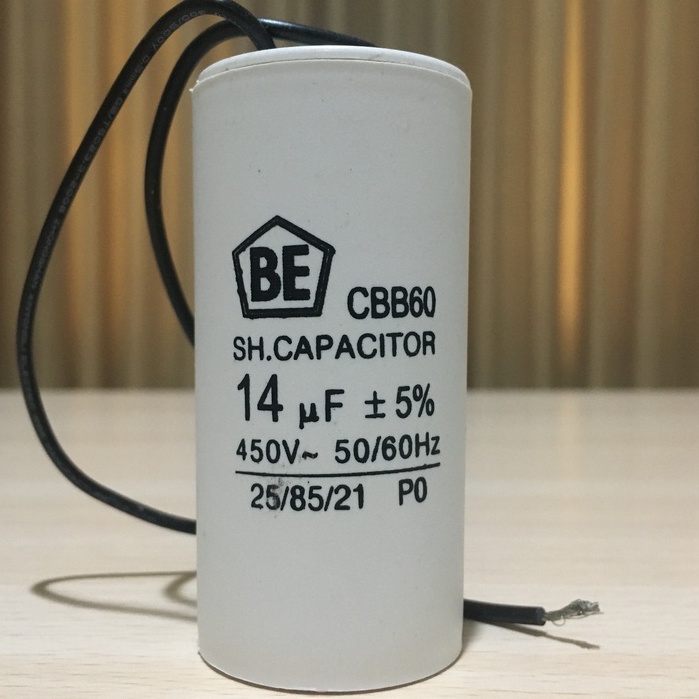 KAPASITOR BULAT POMPA AIR 14UF 450V 14 UF 450 VOLT CBB60