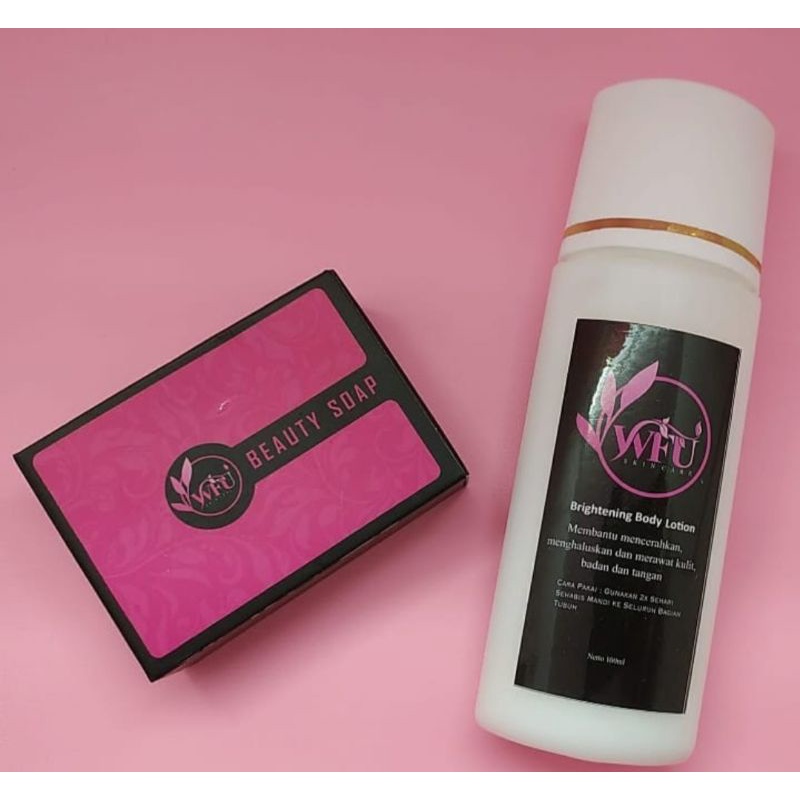 PAKET PEMUTIH BADAN BPOM / LOTION PEMUTIH / SABUN PEMUTIH / PAKET SKINCARE WFU