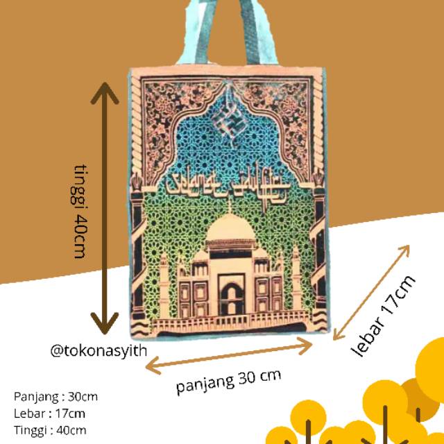 

(TERLARIS) Goodie bag tas souvenir hari raya lebaran idul fitri tebal mewah