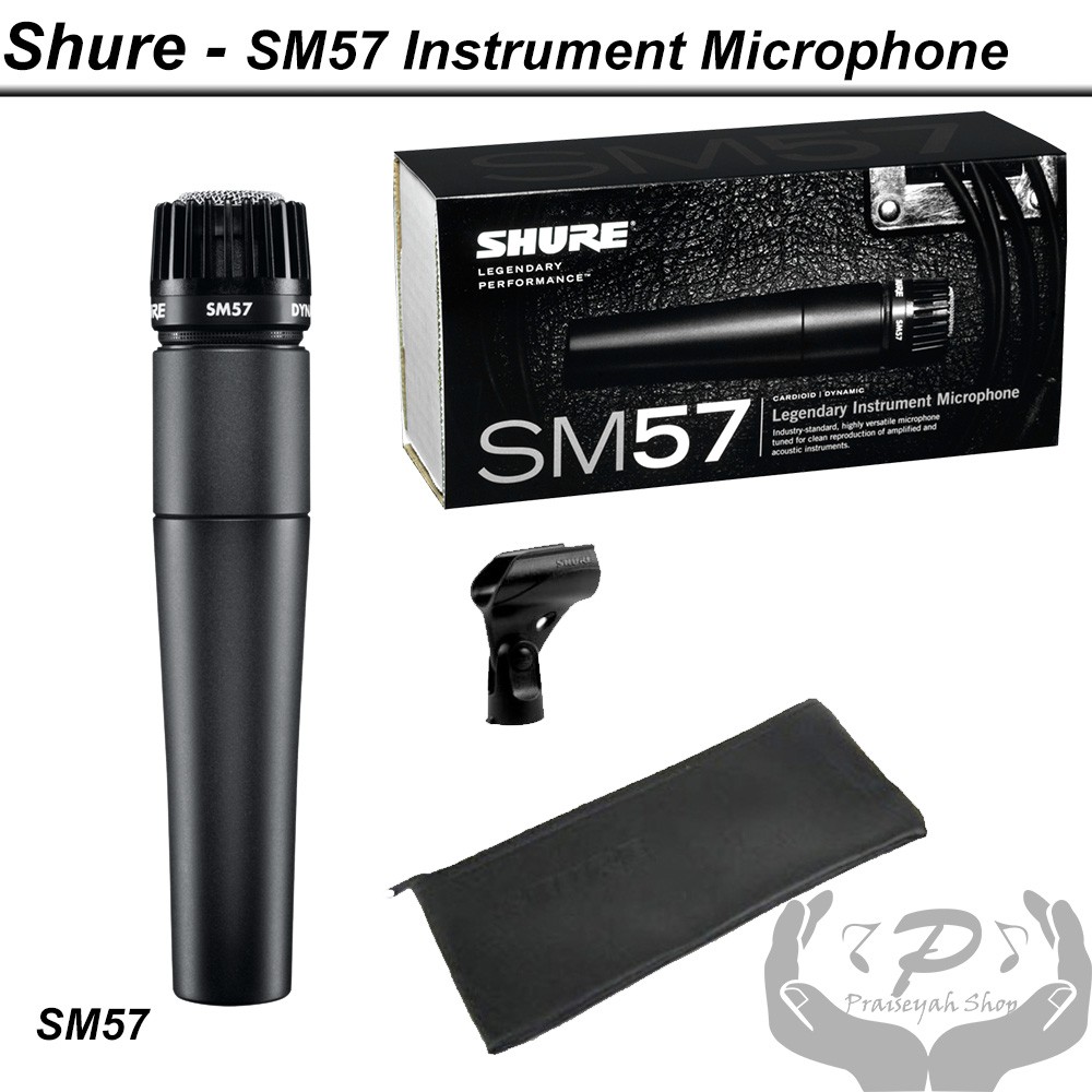 Shure SM57 Dynamic Instrument Microphone Mikrofon Garansi Original Ori