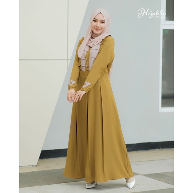 BISA COD | GAMIS ALESHA DRESS HIJABKU BY ANNASYA FASHION | GAMIS ITY SIMPLE | GAMIS ORI BAHAN ITY CR