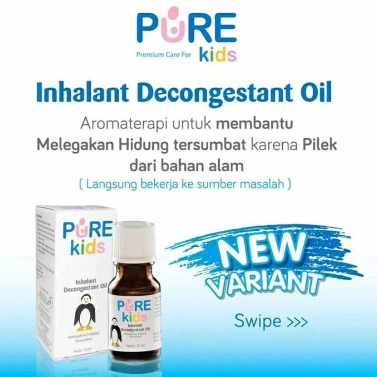 Pure Kids Baby Inhalant Decongestant oil / Pure BB With Ecalyptus Oil Aromatherapi 10ml