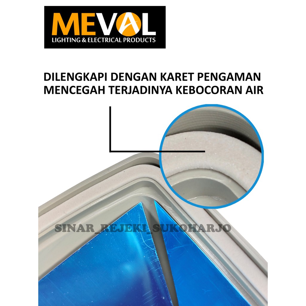 Meval Security Light / Rumah Fixture Lampu Jalan Meval